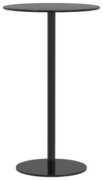 Fekete acél kerek kerti asztal Ø60 x 105 cm