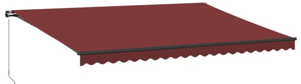 Burgundi vörös kézzel kihúzható napellenző 500 x 300 cm