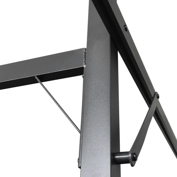 Krémszínű pergola behúzható tetővel 395 x 292 x 230 cm