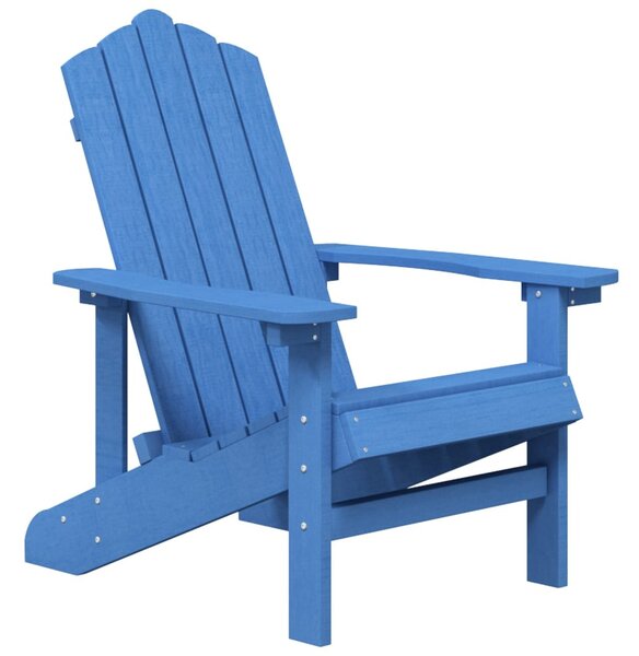 Vízkék HDPE kerti adirondack szék
