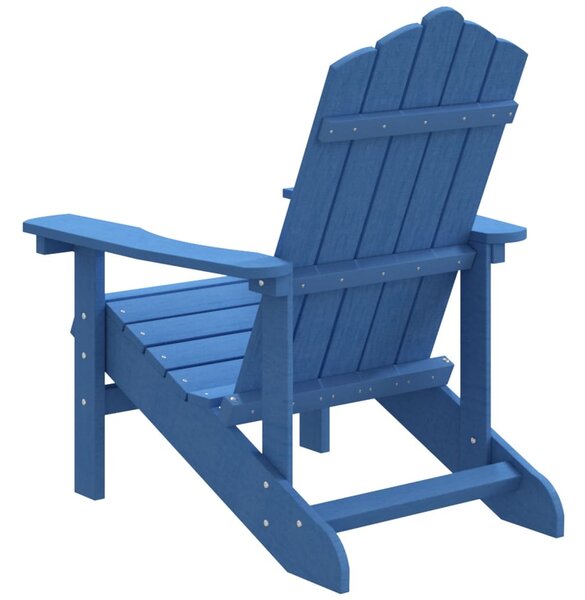 Vízkék HDPE kerti adirondack szék