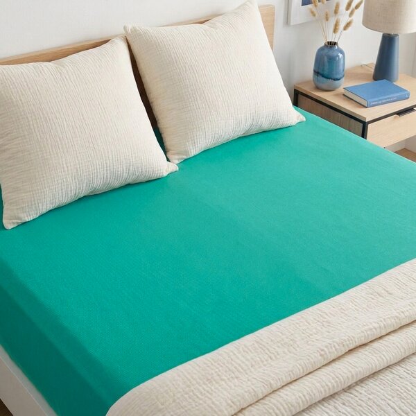 4Home IDEAL jersey lepedő zöld türkiz, 70 x 140 cm, 70 x 140 cm