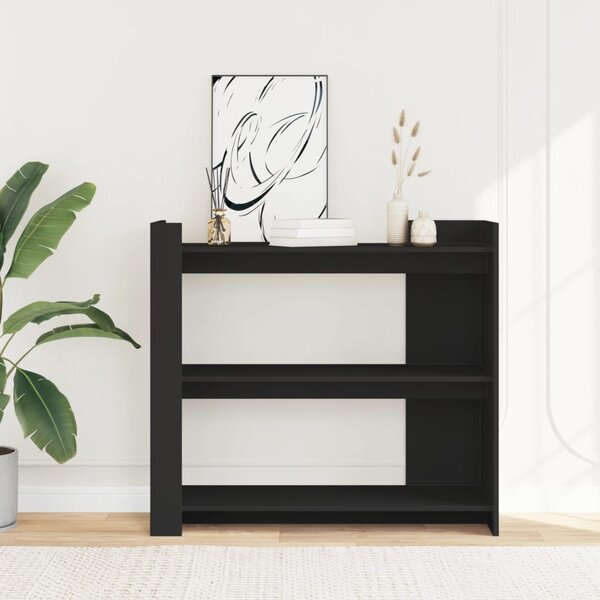 Fekete szerelt fa tálalóasztal 100x35x90 cm