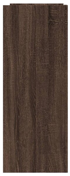 Barna tölgyszínű szerelt fa tálalóasztal 100x35x90 cm