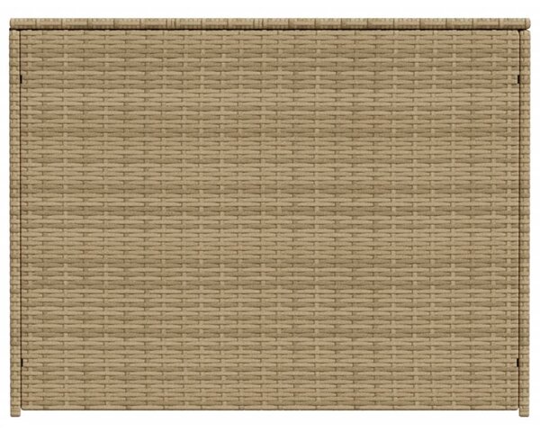 Vegyes bézs polyrattan kerti tárolóláda 984 L