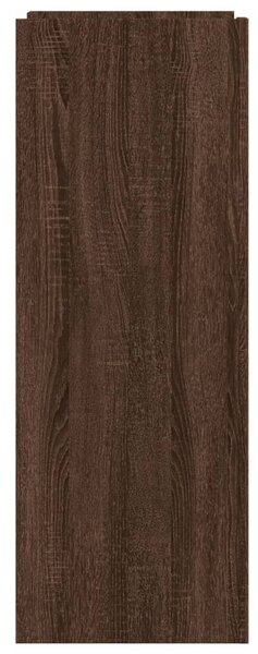Barna tölgy színű szerelt fa cipőszekrény 52 x 37,5 x 100 cm