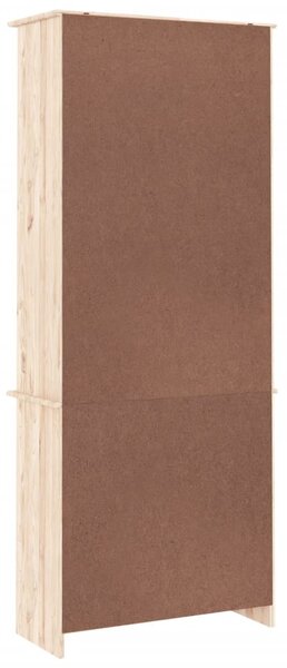 ALTA tömör fenyőfa üvegvitrin 77x35x186,5 cm