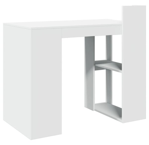 Fehér szerelt fa irodai asztal 103,5 x 56,5 x 94 cm