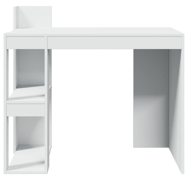 Fehér szerelt fa irodai asztal 103,5 x 56,5 x 94 cm
