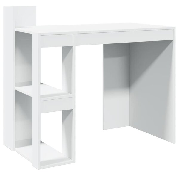 Fehér szerelt fa irodai asztal 103,5 x 56,5 x 94 cm
