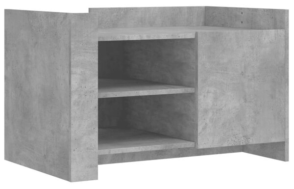 Betonszürke szerelt fa dohányzóasztal 80 x 50 x 50 cm