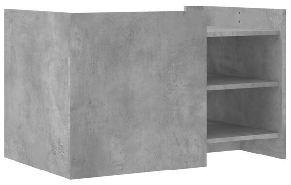 Betonszürke szerelt fa dohányzóasztal 80 x 50 x 50 cm