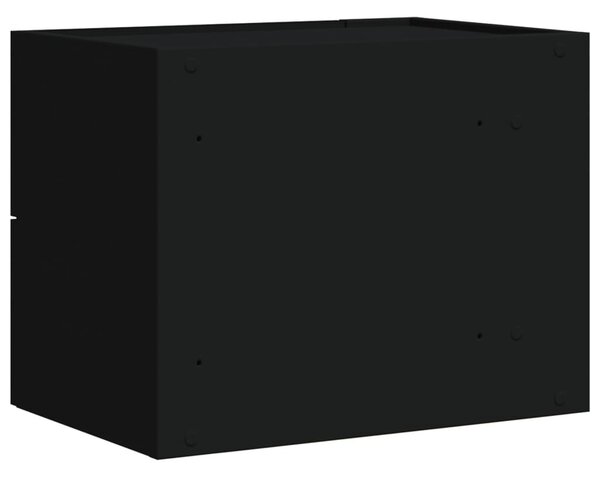 2 db fekete falra szerelhető éjjeliszekrény 45 x 30 x 35 cm