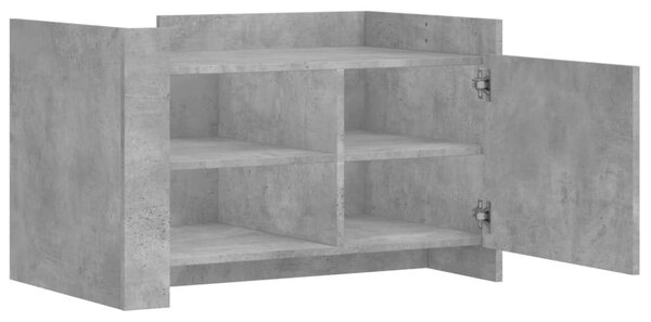 Betonszürke szerelt fa dohányzóasztal 80 x 50 x 50 cm