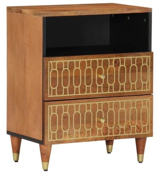Tömör mangófa éjjeliszekrény 50 x 33 x 62 cm