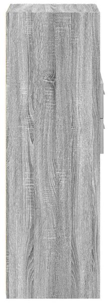 Szürke sonoma szerelt fa magasszekrény 50 x 42,5 x 124 cm