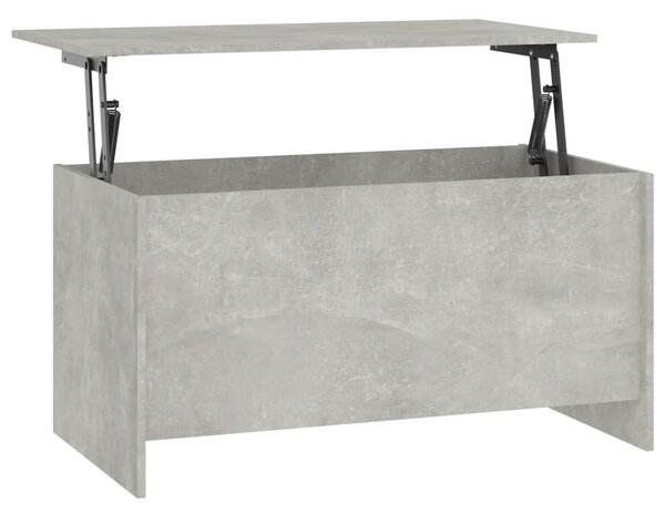 Betonszürke szerelt fa dohányzóasztal 102 x 55,5 x 52,5 cm