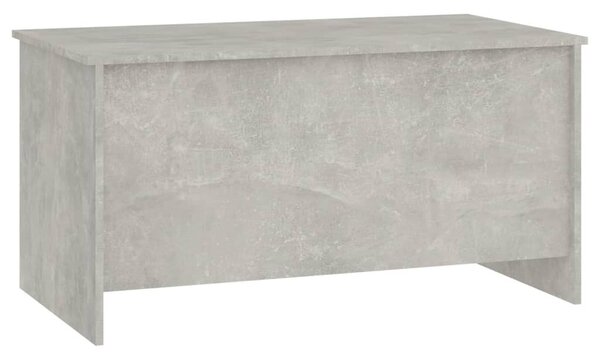 Betonszürke szerelt fa dohányzóasztal 102 x 55,5 x 52,5 cm