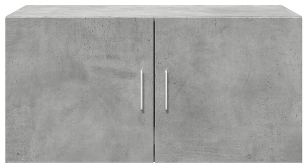 Betonszürke szerelt fa faliszekrény 80 x 42,5 x 40 cm