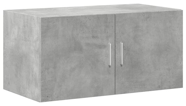 Betonszürke szerelt fa faliszekrény 80 x 42,5 x 40 cm