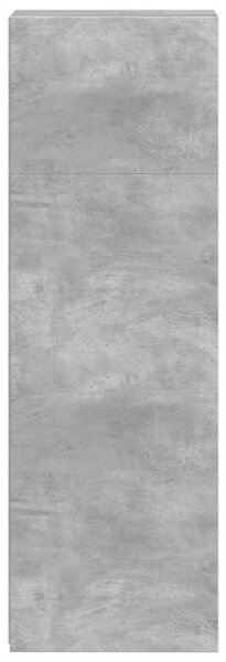 Betonszürke szerelt fa magasszekrény 30 x 41 x 124 cm