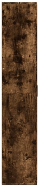 Füstös tölgy színű szerelt fa magasszekrény 80 x 35 x 180 cm