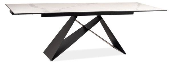 Westin III bővíthető étkezőasztal márvány hatású asztallappal 180-260 cm