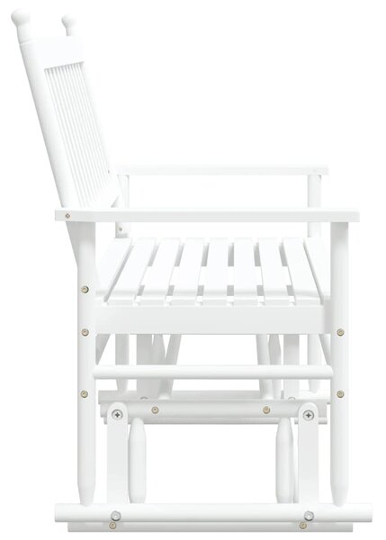 Fehér tömör nyárfa hintapad 118 x 70 x 104,5 cm