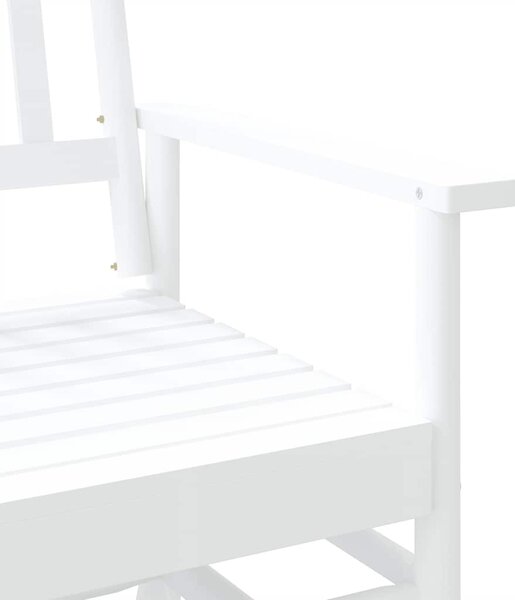 Fehér tömör nyárfa hintapad 118 x 70 x 104,5 cm