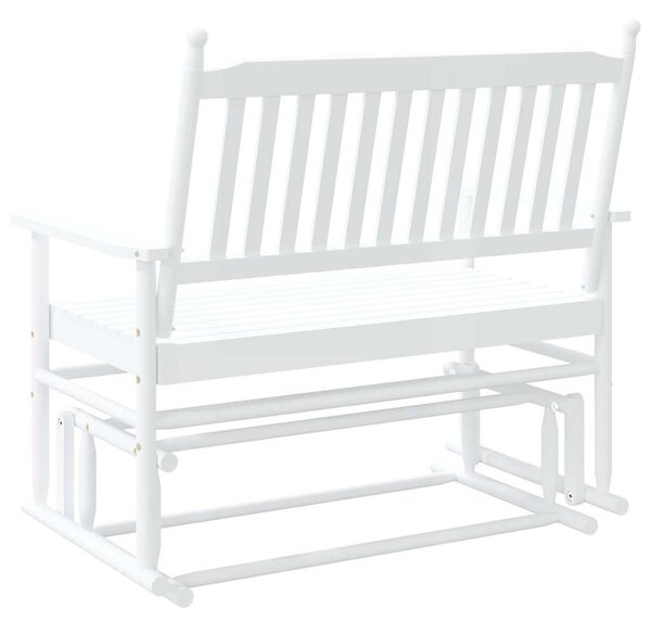 Fehér tömör nyárfa hintapad 118 x 70 x 104,5 cm