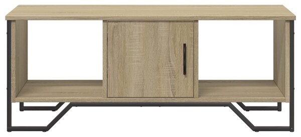 Sonoma tölgy színű szerelt fa dohányzóasztal 100 x 51 x 40 cm
