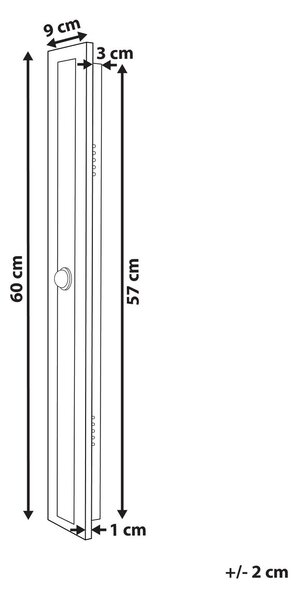 LED kültéri falilámpa SAVANE Mozgásérzékelővel Fekete