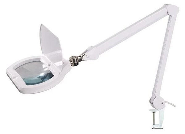 Geti LED Dimmelhető asztali lámpa nagyítóval LED/12W/230V fehér TI0017