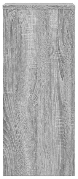 2 db szürke sonoma szerelt fa növénytartó állvány 30x30x70 cm