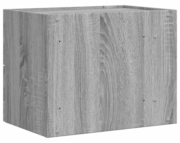 2 db szürke sonoma színű fali éjjeliszekrény 45 x 30 x 35 cm