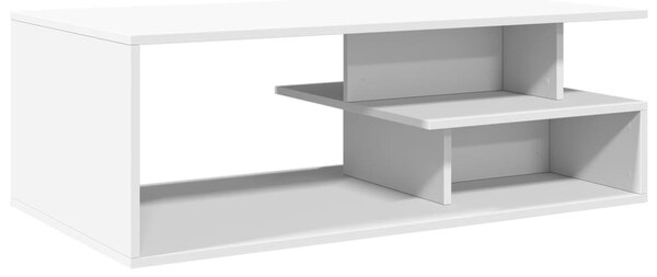 Fehér szerelt fa dohányzóasztal 102 x 55 x 35 cm