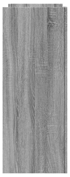 Szürke sonoma színű szerelt fa tálalóasztal 100x35x90 cm