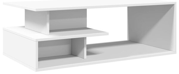 Fehér szerelt fa dohányzóasztal 102 x 55 x 35 cm