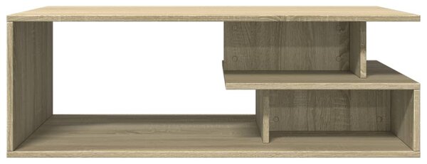 Sonoma tölgy színű szerelt fa dohányzóasztal 102x55x35 cm