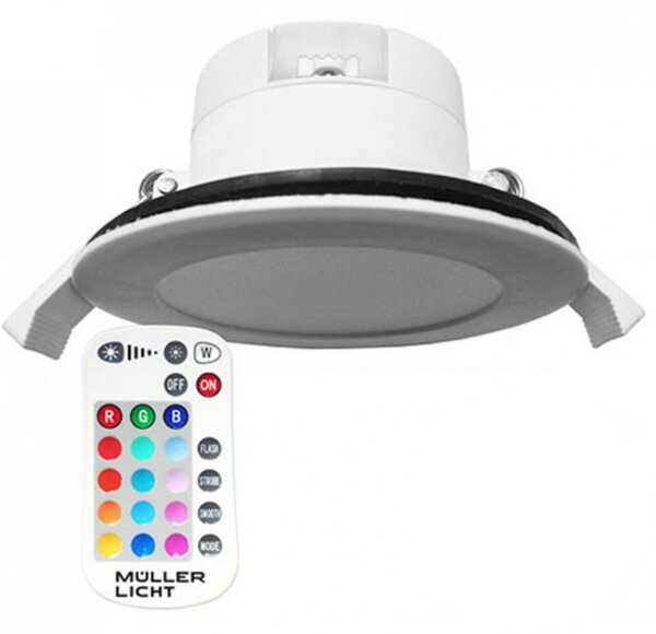 Müller Licht 400385 2700K +RGB LED spot 7W 430lm IP44 + távszabályzó