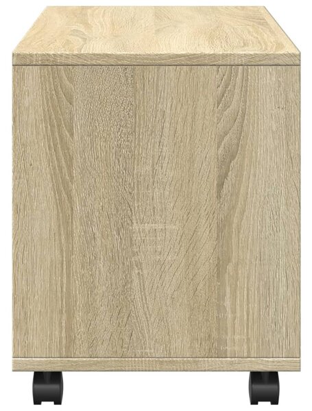 Sonoma tölgy színű szerelt fa görgős szekrény 72 x 33 x 42,5 cm