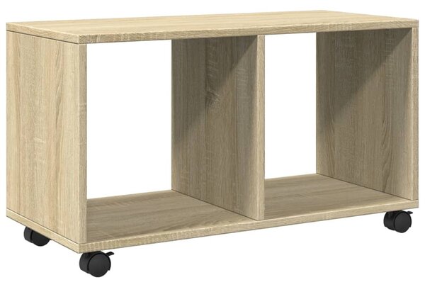 Sonoma tölgy színű szerelt fa görgős szekrény 72 x 33 x 42,5 cm