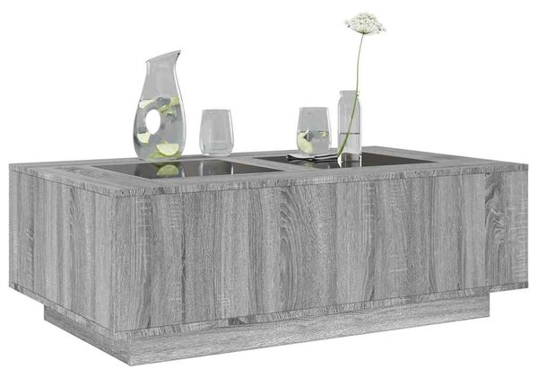 Sonoma végtelen hatású LED-es dohányzóasztal 116 x 69 x 40 cm