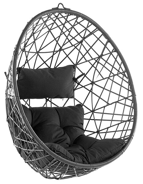 Függőfotel ALATRI PE Rattan Fekete