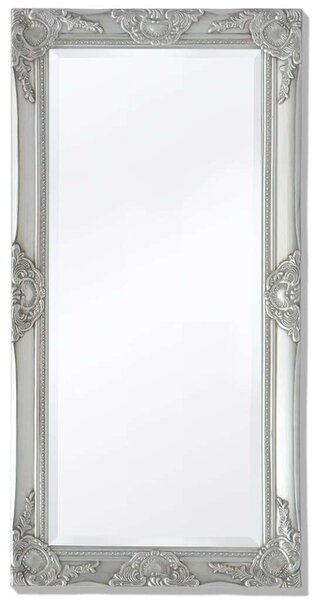 VidaXL Barokk stílusú fali tükör 100x50 cm ezüst