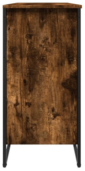 Füstös tölgy színű szerelt fa cipőszekrény 80 x 38 x 78 cm