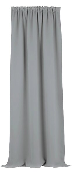 Sötétítő függöny fodros szalaggal, galambszürke, 140 x 280 cm, 1 db