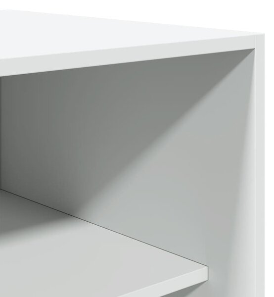 Fehér szerelt fa ruhásszekrény 100 x 50 x 200 cm