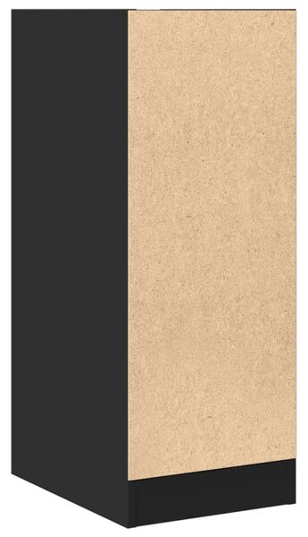 Fekete szerelt fa patikaszekrény 30 x 41 x 77,5 cm