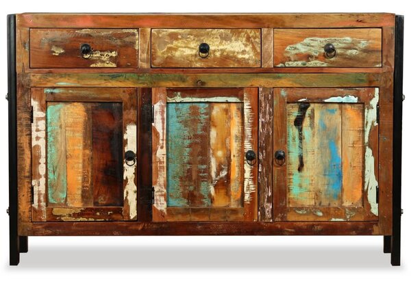 Tömör újrahasznosított fa tálaló 120 x 35 x 76 cm